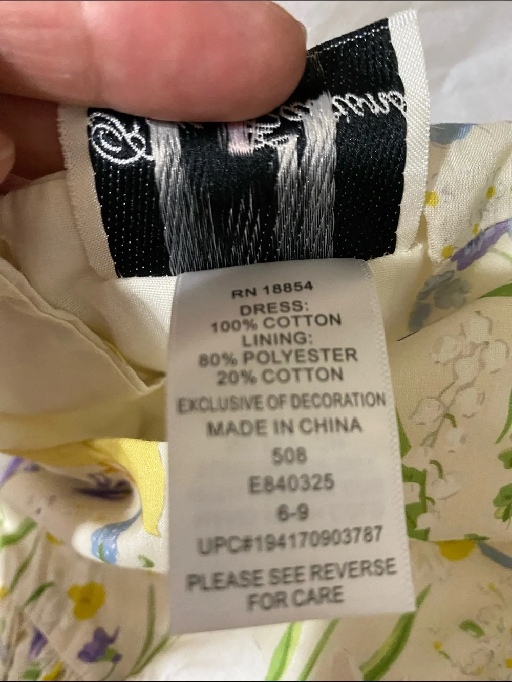 NWT Rare Editions Baby Girls Floral Dress Bloomer Set 6-9M